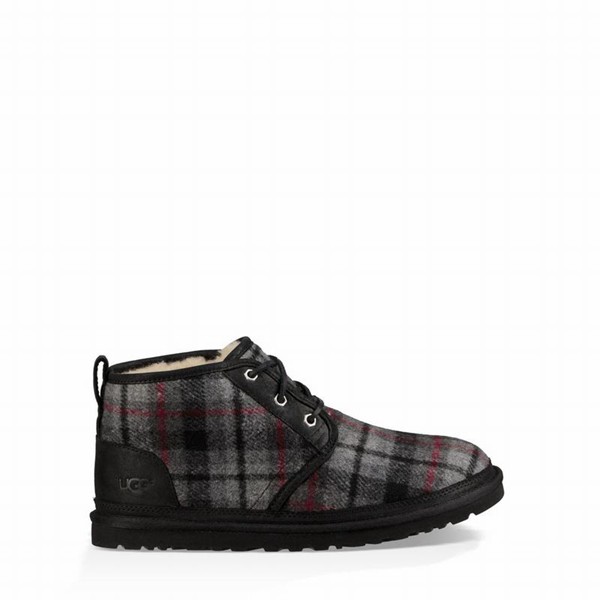 Multicolor UGG Neumel Wool Plaid Boots For Men | UK 00764